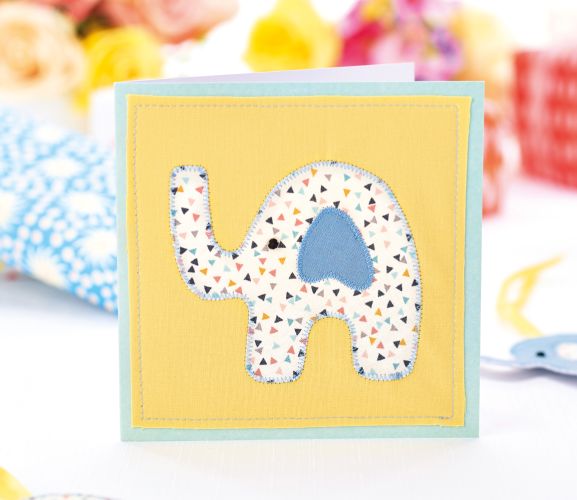 New Baby Stitched Elephant Gift Set