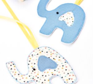 New Baby Stitched Elephant Gift Set