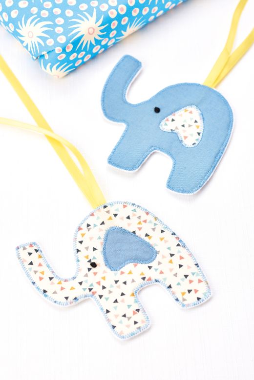 New Baby Stitched Elephant Gift Set