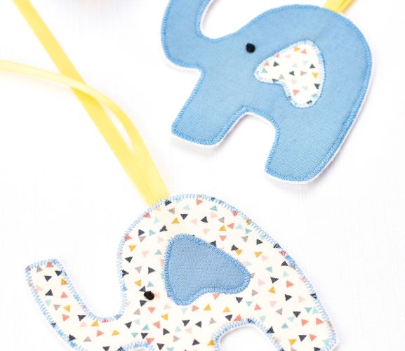 New Baby Stitched Elephant Gift Set