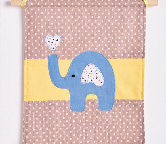 New Baby Stitched Elephant Gift Set