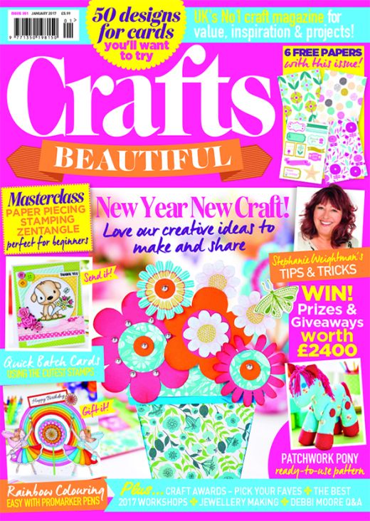 Crafts Beautiful January 2017 Issue 301 Template Pack