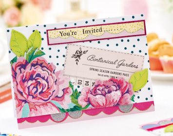 Colourful Garden Party Celebration Card and Runner