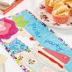 Colourful Garden Party Celebration Card and Runner