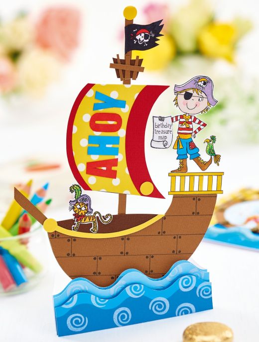 Pirate Birthday Greeting Cards for Kids