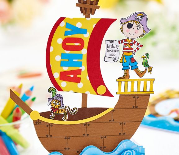 Pirate Birthday Greeting Cards for Kids