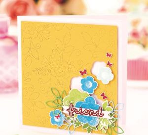 Embroidery-Effect Die-Cut Greetings