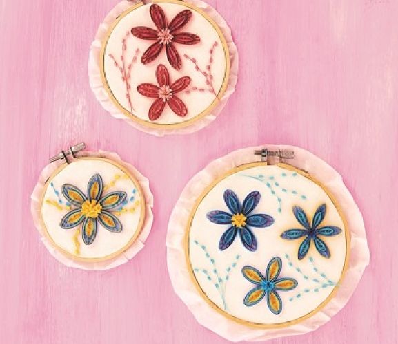 Quilled Hoop Art Free Card Making Downloads Digital Craft