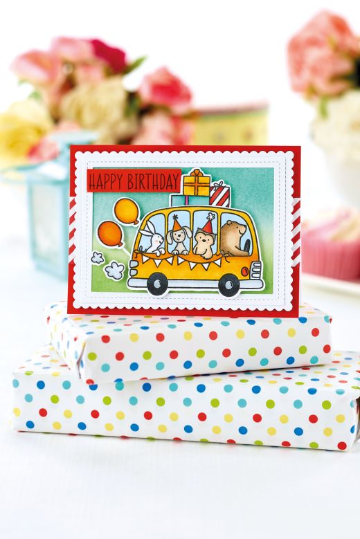 Cute Stamped Birthday Card