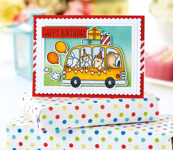 Cute Stamped Birthday Card