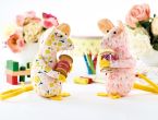 Floral Stitched Mouse Duo