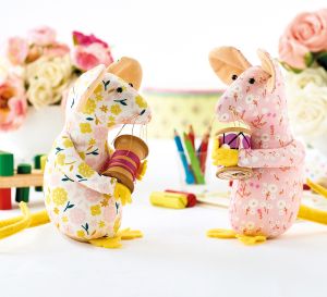 Floral Stitched Mouse Duo