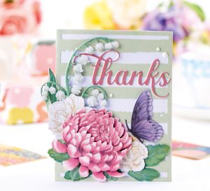 Multi-Layered Die-Cut Thank You Card