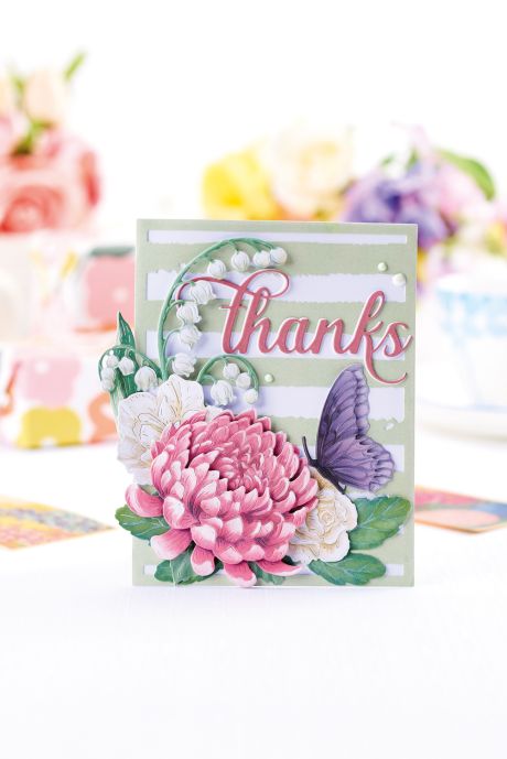 Multi-Layered Die-Cut Thank You Card Multi-Layered Die-Cut Thank You Card