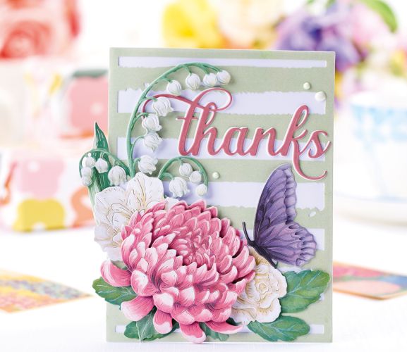 Multi-Layered Die-Cut Thank You Card