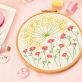 Floral Embroidery Hoop Pattern