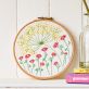 Floral Embroidery Hoop Pattern