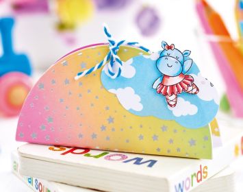 Adorable Hippo Papercraft Set Adorable Hippo Papercraft Set