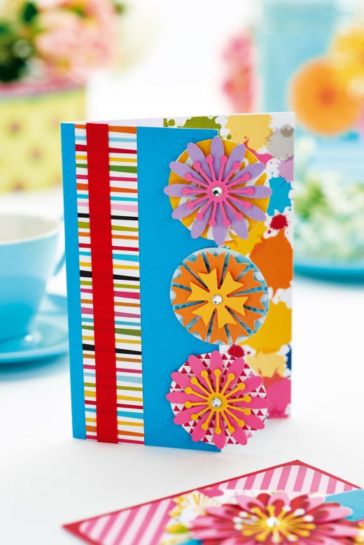 Five Layered Flower Cards