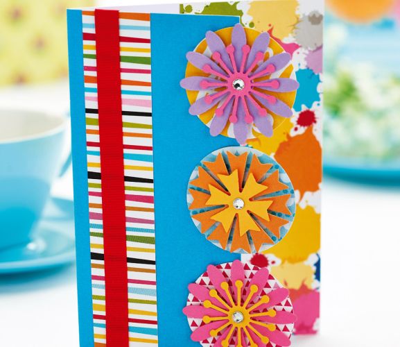 Five Layered Flower Cards