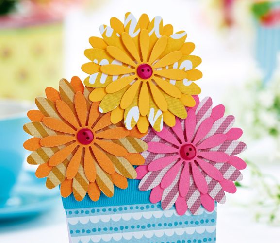 Five Layered Flower Cards