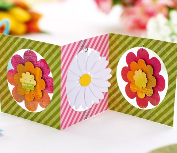Five Layered Flower Cards