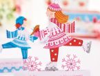 Festive Ice Skating Papercrafts With Templates