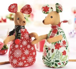 Easy Stitched Festive Mice