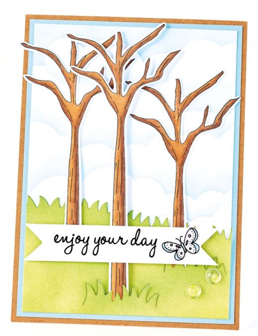 Bonus Projects: docrafts Papermania Forest Stamp Set