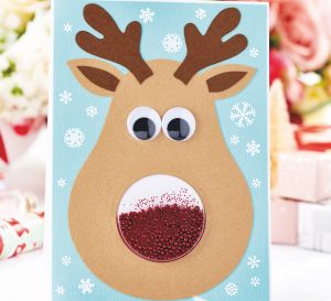 Rudolph Shaker Card