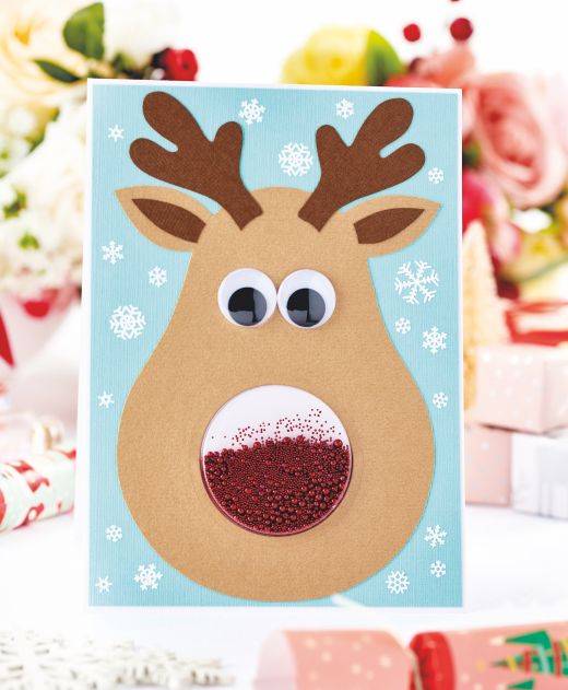 Rudolph Shaker Card