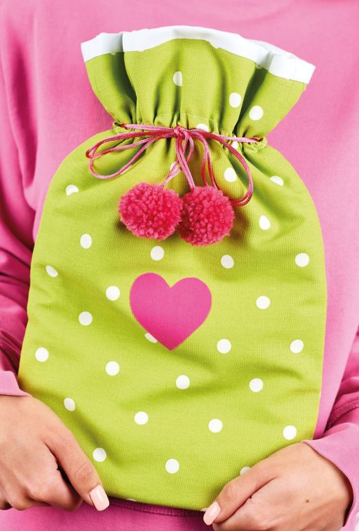 Pom-Pom Hot Water Bottle Cover