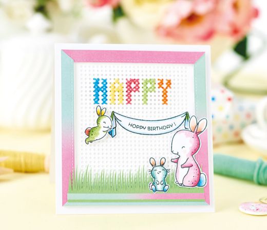 Cross-Stitched and Die-Cut Greetings