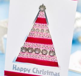 Beaded Cross-stitch Christmas Cards Beaded Cross-stitch Christmas Cards