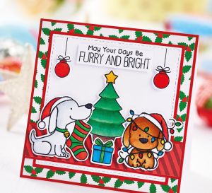 Festive Pets Die-Cut Card