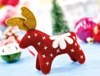 Stitched Scandi Christmas Felt Decorations