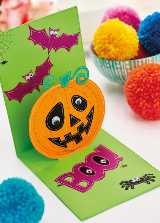 Pop-Up Pumpkin Halloween Card