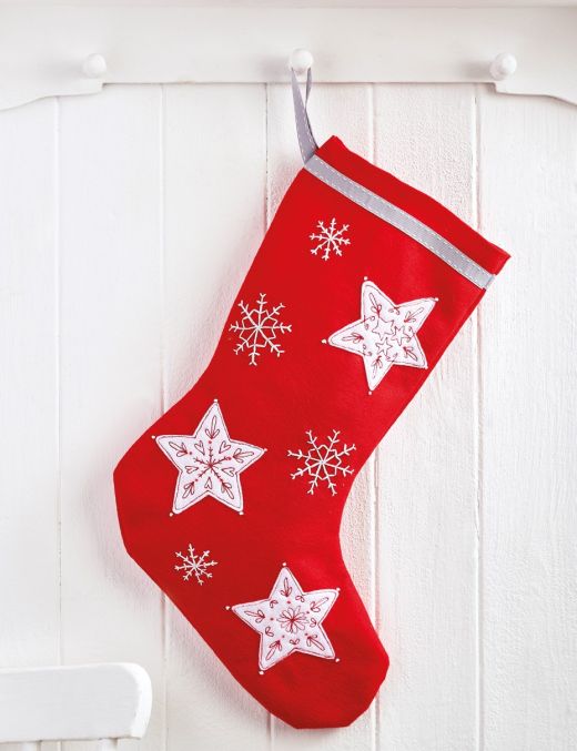 Stitched Scandi Christmas Felt Decorations