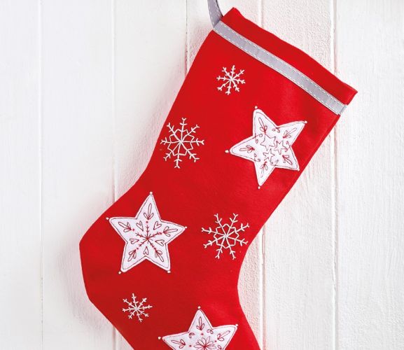 Stitched Scandi Christmas Felt Decorations