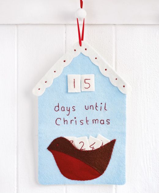 Stitched Scandi Christmas Felt Decorations