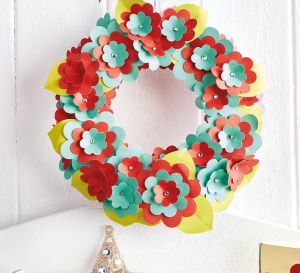 Paper Christmas Wreath + Card