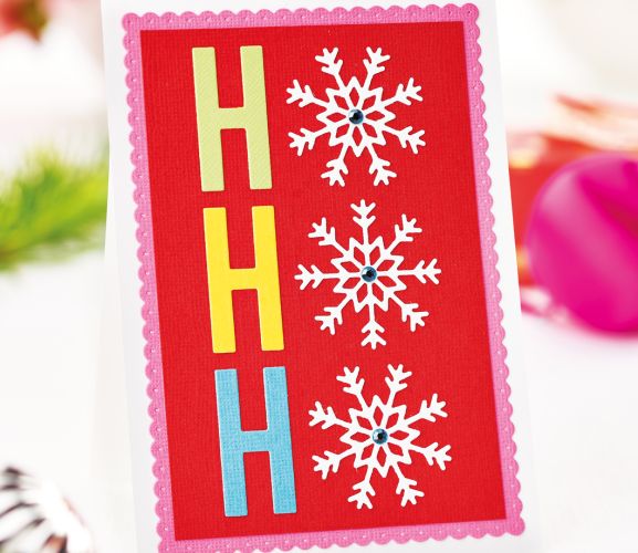 Easy and Quick Die-Cut Christmas Card