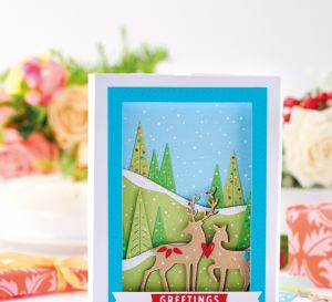 Die-Cut Deer Christmas Gift Set