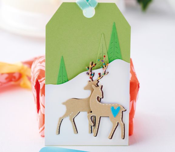 Die-Cut Deer Christmas Gift Set