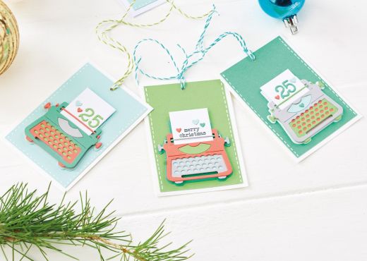 Die-Cut Typewriter Greetings