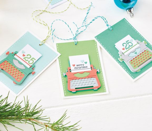 Die-Cut Typewriter Greetings