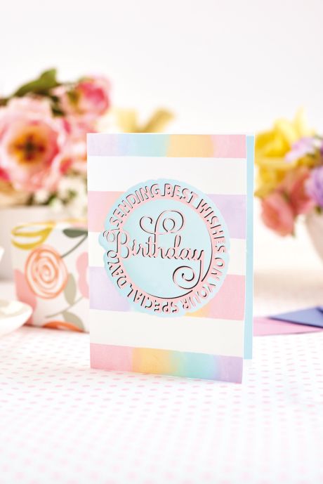 Showstopping Die-Cut Birthday Greeting Showstopping Die-Cut Birthday Greeting