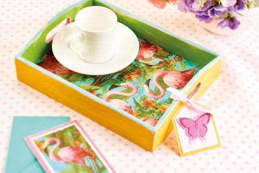 Easy Napkin Decoupage