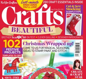 Crafts Beautiful December 2014 Issue 274 Template Pack