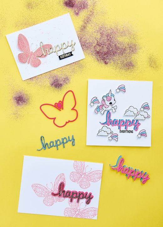 Dreamy Die-Cut Greetings